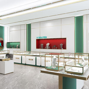 Soluciones Completas de Estanterías para Joyerías, Exhibidores de Joyería de Madera Personalizados con Iluminación LED para Muebles de Exhibición en Centros Comerciales - Product Image 3