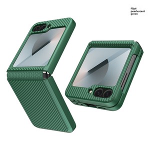 โรงงานฮวนมินขายตรง: เคสโทรศัพท์แบบพับได้สำหรับ Samsung Z Flip 6 ป้องกันเต็มรูปแบบ สีพื้น เรียบง่าย ทันสมัย - Product Image 6