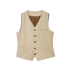 Chaleco Ejecutivo Steve James para Hombre, Estilo Casual Elegante, 100% Algodón, Cuello en V, Cintura Ajustable, Transpirable, Ecológico, de Secado Rápido, para Otoño - Product Image 1