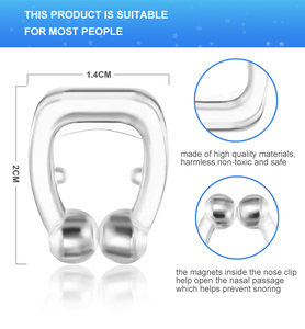 Hot Selling <span class=keywords><strong>Anti</strong></span> Snurk Siliconen Neusklem Neusverzorging Magnetische Neusdilators - Product Image 2