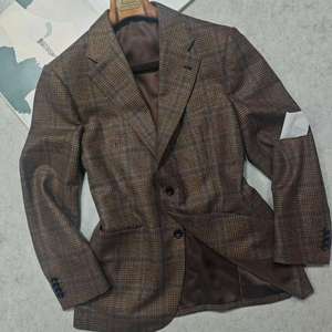 Blazer Personalizado Estilo Príncipe <span class=keywords><strong>de</strong></span> Gales Marrón para Hombre, Fabricante CDM <span class=keywords><strong>de</strong></span> EE. UU. con 21 Años <span class=keywords><strong>de</strong></span> Experiencia, MOQ Bajo, Corte Entallado, Chaqueta Deportiva para Bodas y Fiestas, Venta al Por Mayor - Product Image 1