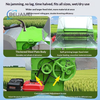 Machine à battre multi-cultures mobile pour riz, blé, maïs, soja, orge, pour usage agricole et domestique