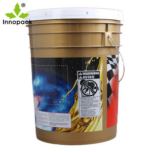 Seau de peinture en plastique de haute qualité de 5 gallons pour produits chimiques eau essence alimentaire motif rond capacité de 20L - Product Image 4