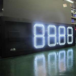 Insegna LED per Prezzi Carburante Super Venduta, Display Durevole per Prezzi Olio, Insegna Digitale a 7 Segmenti su Palo per Stazioni - Product Image 4