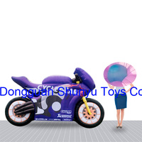 Moto gonflable en nylon personnalisable de tissu d'Oxford pour annoncer Inflatables