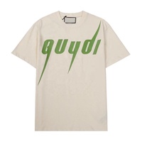 Vente en gros de t-shirts à col en O pour hommes vêtements de marque grande taille en toile de coton formelle à manches courtes nœuds de poids de 220 grammes