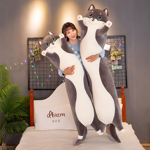 Dễ Thương Hình Trụ Gối Lười Biếng Ngủ Búp Bê Dài Mèo Sang Trọng Đồ Chơi Chân Không Nén Thương Mại Nước Ngoài - Product Image 5