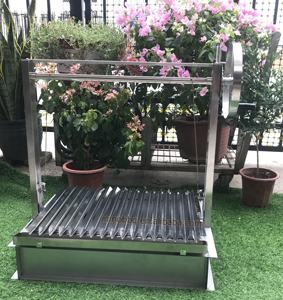 Factory Direct Supply Santa Maria Grill Charcoal Countertop Custom Argentine <strong>Masonry</strong> Grill With V Grate - Product Image 6