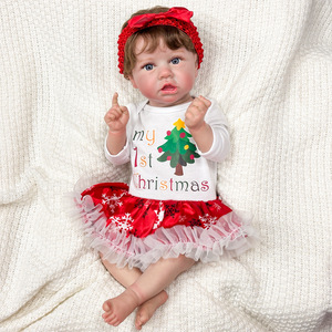 Muñeca Reborn Adorable de Vinilo de Alta Calidad, Muñeca de Moda con Vestido Navideño, Gran Venta 2026 - Product Image 4
