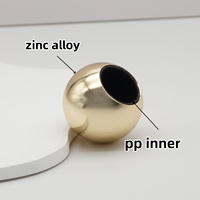 Vente en gros de couvercles de flacons de parfum en alliage de zinc Zamac, de bonne qualité, avec pierres, décoratifs, ronds, pour bouteilles