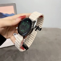 Bracelet magnétique en silicone marin élégant et léger, compatible avec les montres Huawei GT5/GT6 pour femmes, Watch 4/3 Pro pour hommes, 22/18 mm