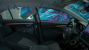 ไฟสร้างบรรยากาศในรถยนต์ SJC บาร์ไฟ LED 12V สำหรับโตโยต้า2014-2022 <span class=keywords><strong>Vios</strong></span> /yaris/yaris L ท้องฟ้าเต็มไปด้วยดวงดาวประดับไฟภายในรถยนต์ - Product Image 5