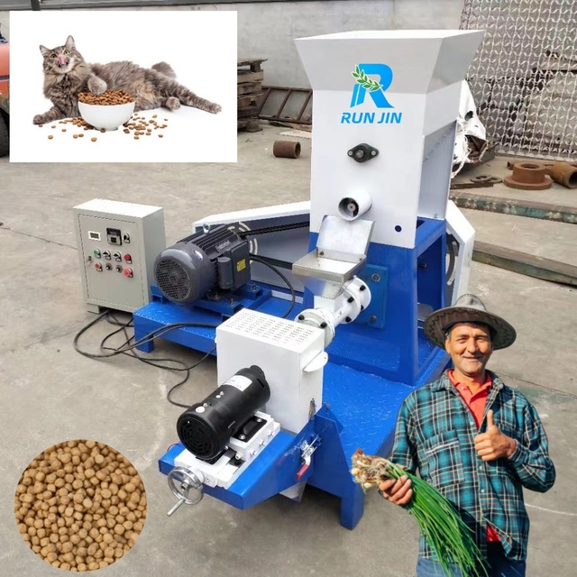 Stainless Steel Dog Treat Snack Homemade Pet Food Extruder Homeuse Mix Process Make Pellet Fish Feed Machine