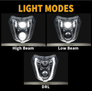 Phare avant de moto tout-terrain E-mark <span class=keywords><strong>2022</strong></span> avec DRL pour SMC-R 690 Enduro R 690 EXC XCW 250 <span class=keywords><strong>350</strong></span> 450 500 SX <span class=keywords><strong>SXF</strong></span> 125 Phare à LED - Product Image 5