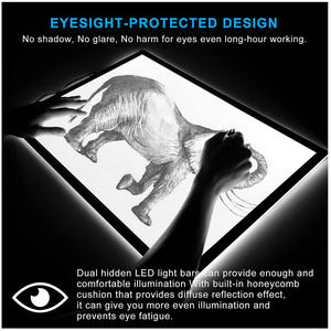 Tablette lumineuse de traçage LED A0 A1 A2 A3 A4 pour l'art, l'artisanat et l'illustration, avec interface Micro USB - Product Image 2