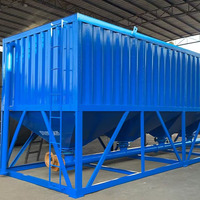 L'Asia Utilizza Nuovi Silos per Cemento a Forma di Scatola, Silos Quadrati per Polveri da Interno e Silos Orizzontali Mobili Senza Fondamenta