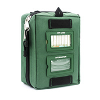 Trousse de premiers secours portable XUANLAN 165 pièces en tissu Oxford vert imperméable et durable pour le traitement essentiel des blessures et la sécurité