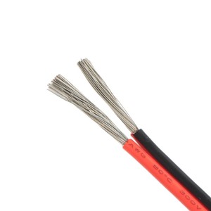 2468 Red And Black Ribbon Cable 2 Core 24 22awg Copper Conductor Pvc Insulation For Lighting Fixtures Led Strip Wiring - Product Image 1