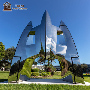 Trừu tượng tượng tượng kim loại công cộng gương thép không gỉ lớn tên lửa điêu khắc - Product Image 1