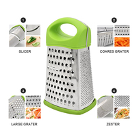 Keuken multifunctionele roestvrijstalen handmatige rasp voor fruit & groenten