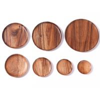 Assiette en bois au design classique écologique, chargeurs de pizza en bois naturel pour restaurants et fêtes