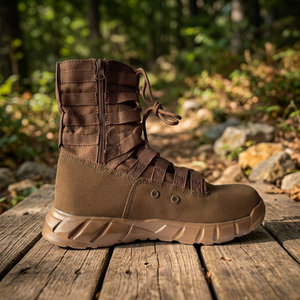 Botas Tácticas Impermeables de Nailon Marrón para Hombre SF48 713, Botas de Senderismo Antideslizantes para Todas las Estaciones - Product Image 1