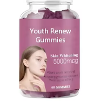 Gummies de beauté pour jeunes OEM, 60 pièces, formule naturelle douce, stimule l'immunité, favorise la croissance des cheveux, hydrate la peau, complément alimentaire pour adultes, fabrication en usine