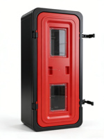 Armoire en plastique pour extincteur, boîte de rangement pour extincteur DCP, porte simple
