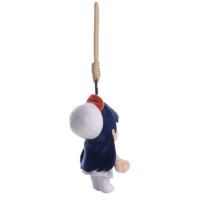 Porte-clés en peluche personnalisé, poupée de dessin animé avec logo brodé, personnage IP d'entreprise, pendentif de sac en peluche douce