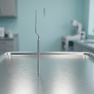 GEROZSEXTON Instrument chirurgical pour boucles auriculaires, manuel, en acier inoxydable, outil de chirurgie générale, certifié CE, Classe II, norme ISO13485 - Product Image 3