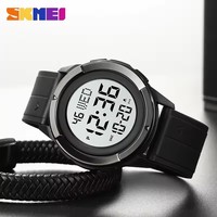 Skmei 2047 Herren Kalender TPU-Armband Uhr Reloj Hombre Mode Sport Digital Wasserdichte Uhren Männer Stoppuhr Countdown Armbanduhr