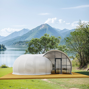 Membrana de PVDF con marco de acero de lujo directa de fábrica, tienda de hotel con forma de <span class=keywords><strong>caracol</strong></span> para todo tipo de clima con baño - Product Image 3