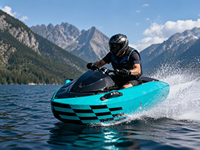 Bateau Jet Kart Électrique Haute Vitesse 2026 15KW 50km/h en Plastique pour Adultes et Adolescents – Idéal Lacs, Rivières, Parcs Aquatiques
