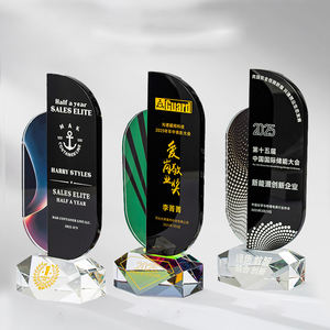 Prêmio de Cristal para Aposentadoria, Placa de Apreciação com Gravação Personalizada - Product Image 2