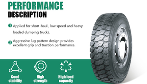 Neumático para Camión de Servicio Pesado HAWKWAY 315/80R22.5 22PR HK810 con Capacidad de Carga y Resistencia al Desgaste - Product Image 5