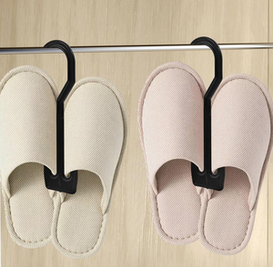 Wardrobe Clothing Organizer Eco-friendly PP <b>Plastic</b> Durable Multifunction Double Tier <b>Hook</b> Type Shoes Hanger Rack Sandals - Product Image 2