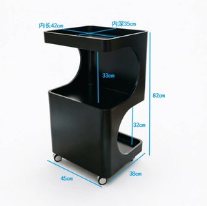 Carrito de Servicio Moderno y Minimalista de 3 Niveles, de Acero Inoxidable, con 4 Ruedas, Tapa Abatible, Estilo Instagram - Product Image 5