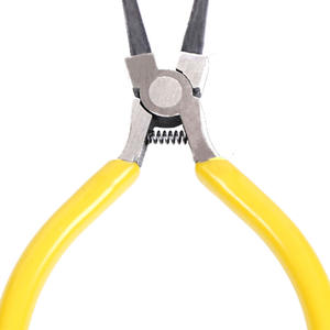 Pince à bec rond Xinrui 5 pouces en acier pour la fabrication de bijoux, outils de perlage DIY avec mécanisme à ressort - Product Image 1