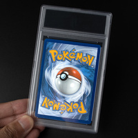 Boîtier transparent pour cartes Pokémon 35pt, personnalisé, vide, à sceller par ultrasons, pour cartes gradées et cartes TCG Pokémon