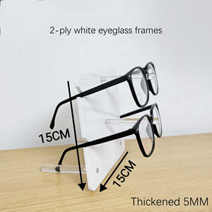 Modern Sunglasses Commercial Holder Plastic Retail Black White Transparent Acrylic Optical <b>Eyewear</b> Counter <b>Display</b> Stand Rack - Product Image 5