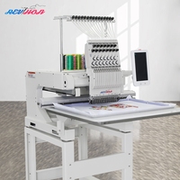 REVHON Nouvelle machine à broder à tête unique améliorée 600x400mm 12/15 aiguilles Haute précision