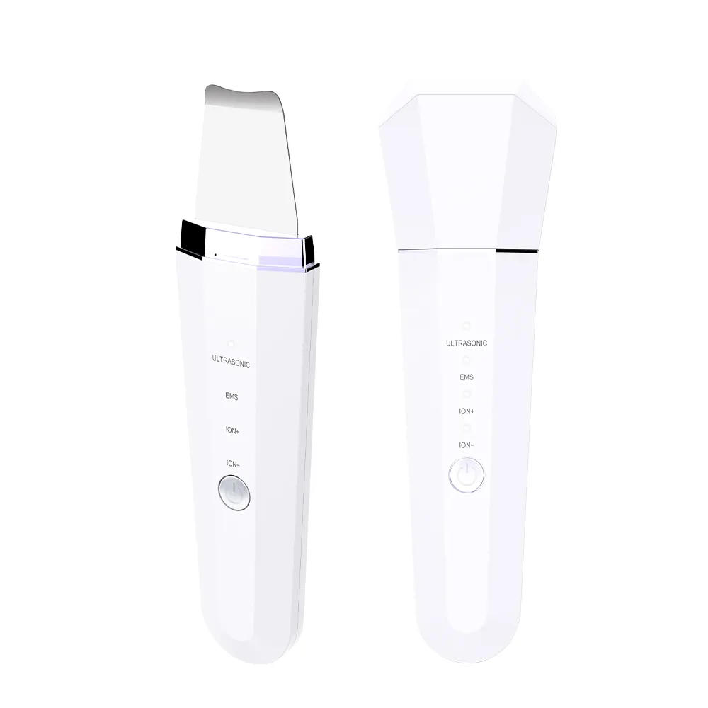 New technology home use personal care beauty instrument ultrasonic face skin scrubber ems lifting facial massage device