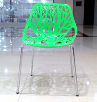 Chaise de salle à manger moderne en polypropylène à dossier haut sans accoudoirs - Pliable et portable pour appartement et restaurant