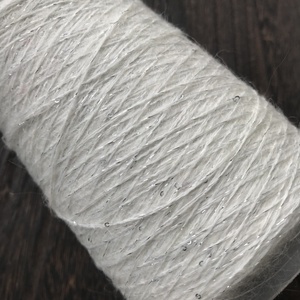 Lotus Sợi Undyed Kid Mohair Sequins Fancy Sợi 500M/50G Ren Trọng Lượng Cho Thuốc Nhuộm Tay - Product Image 4