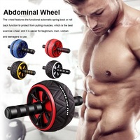 Accessoires de gymnastique Roues Abs sans bruit Roues abdominales Entraîneur Abs Roller Stretch pour l'exercice des bras, de la taille et des jambes