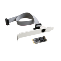 Adaptador de tarjeta de red Lan, dispositivo M.2 (b-key y m-key) a un solo puerto de 10/100/1000M, Gigabit, Ethernet, PCI Express