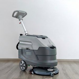 Machine à balayer les carreaux à poignée pliable, équipement de nettoyage de sols industriels, laveuse de sols commerciale pour toutes les surfaces - Product Image 2