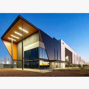 Estructura de Acero Comercial de <span class=keywords><strong>Tres</strong></span> Pisos, Oficina de Acero Prefabricada, Almacén de Acero Prefabricado, Edificio de Supermercado Prefabricado - Product Image 4