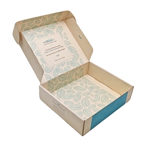 Bán buôn biểu tượng tùy chỉnh Giấy gợn sóng bao bì có thể gập lại nhãn hiệu riêng bưu phẩm vận chuyển quần áo bao bì có thể tái chế hộp - Product Image 3