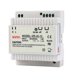 NVVV <span class=keywords><strong>DR</strong></span>-45-12 45W 12V 3,75 A DIN-Schiene SMPS Industrielles AC-DC chalt netzteil - Product Image 1